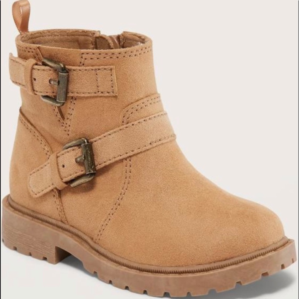 Old Navy Double-Buckle Moto Boots for Toddler Girls